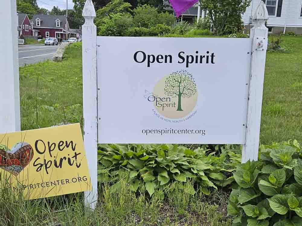 Open Spirit sign outside the building